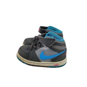 Nike Boy's Blue Black 588065-040 Lace Up Mid-Top Casual Sneaker Shoes Size 6C